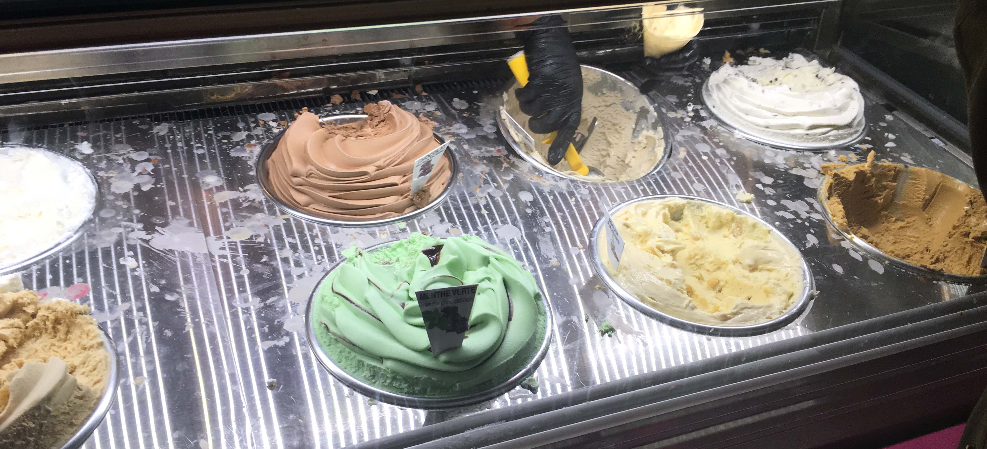 Le District ice cream selections