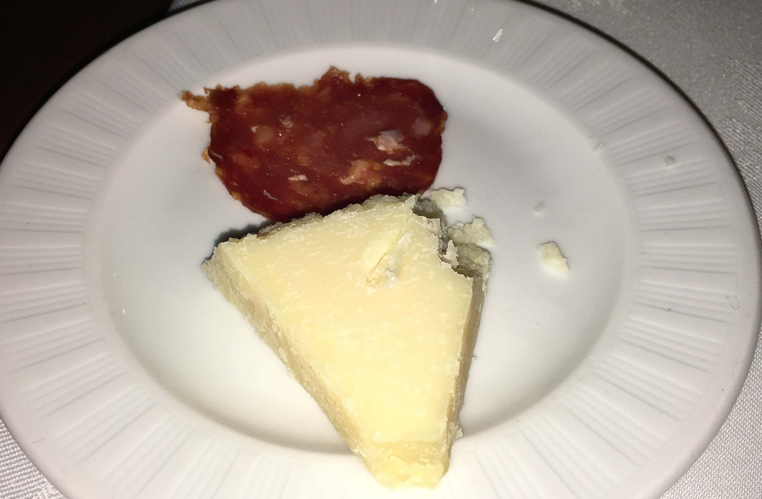 Mulinos parm and salami appetizer